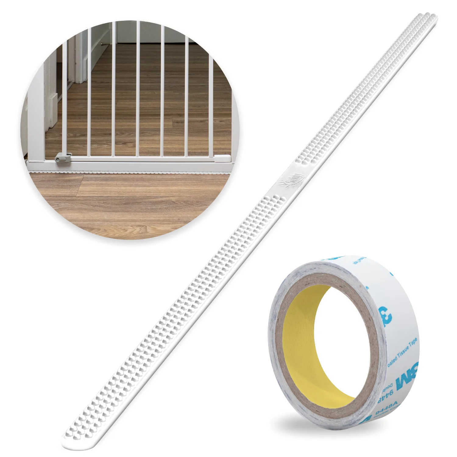 Safety Innovations Floor Saver Silicone Strip, Clear