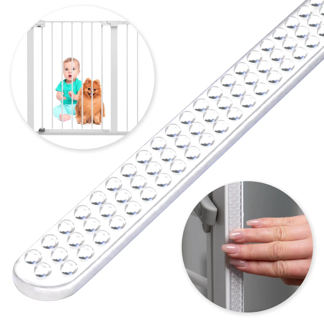 Safety Innovations Floor Saver Silicone Strip, Clear, view 2